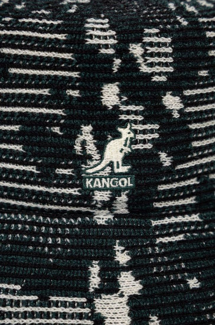 Капелюх з домішкою вовни Kangol колір зелений (2638197)