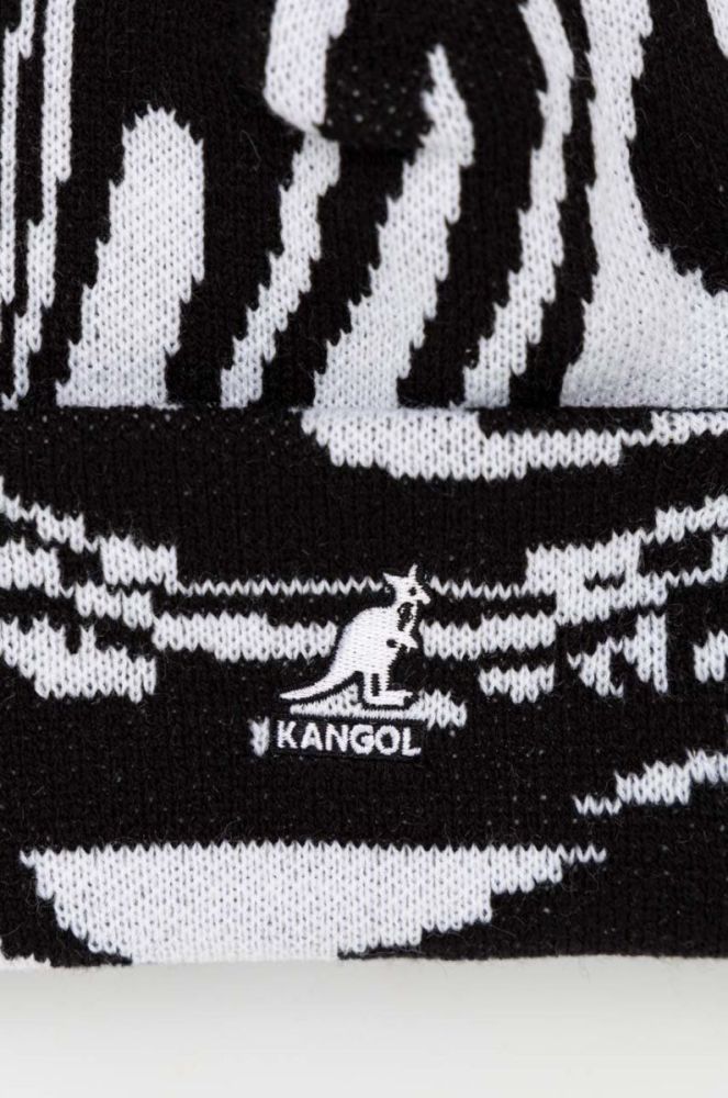 Шапка Kangol колір білий з товстого трикотажу фото 3