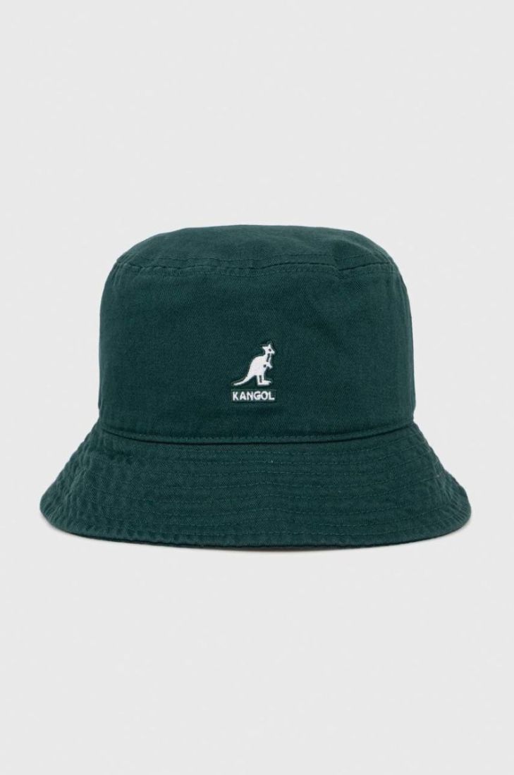 Бавовняний капелюх Kangol колір зелений з бавовни (2807437)