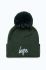 Шапка Hype колір зелений