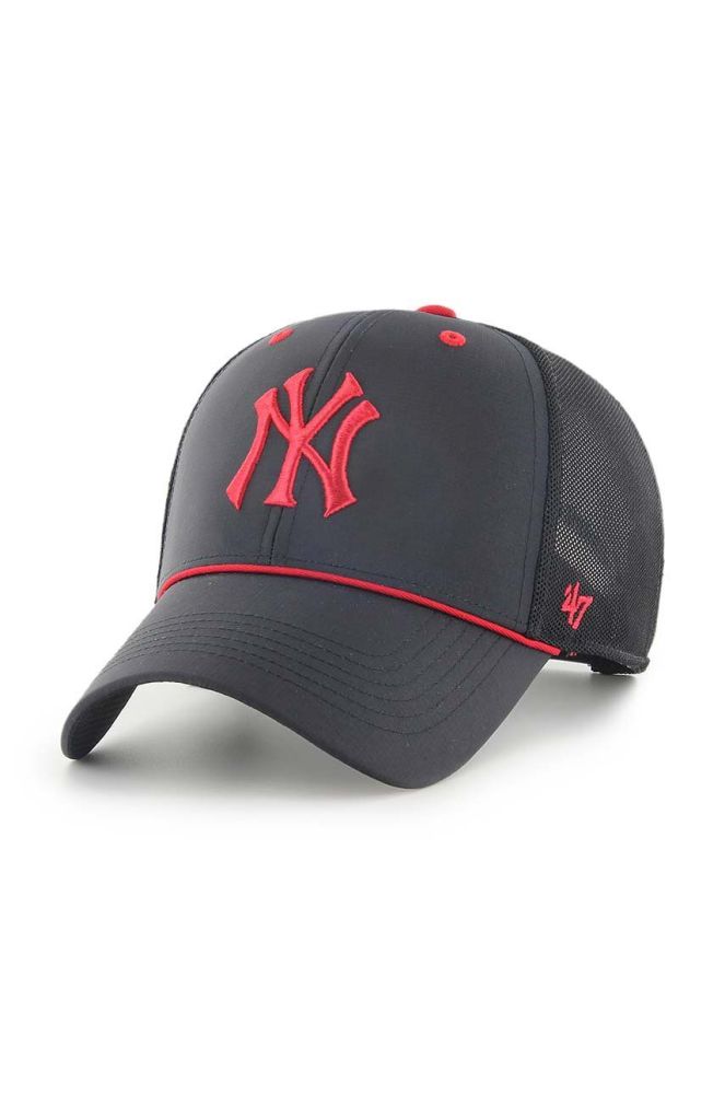 Кепка 47brand MLB New York Yankees колір чорний з аплікацією (3317876)