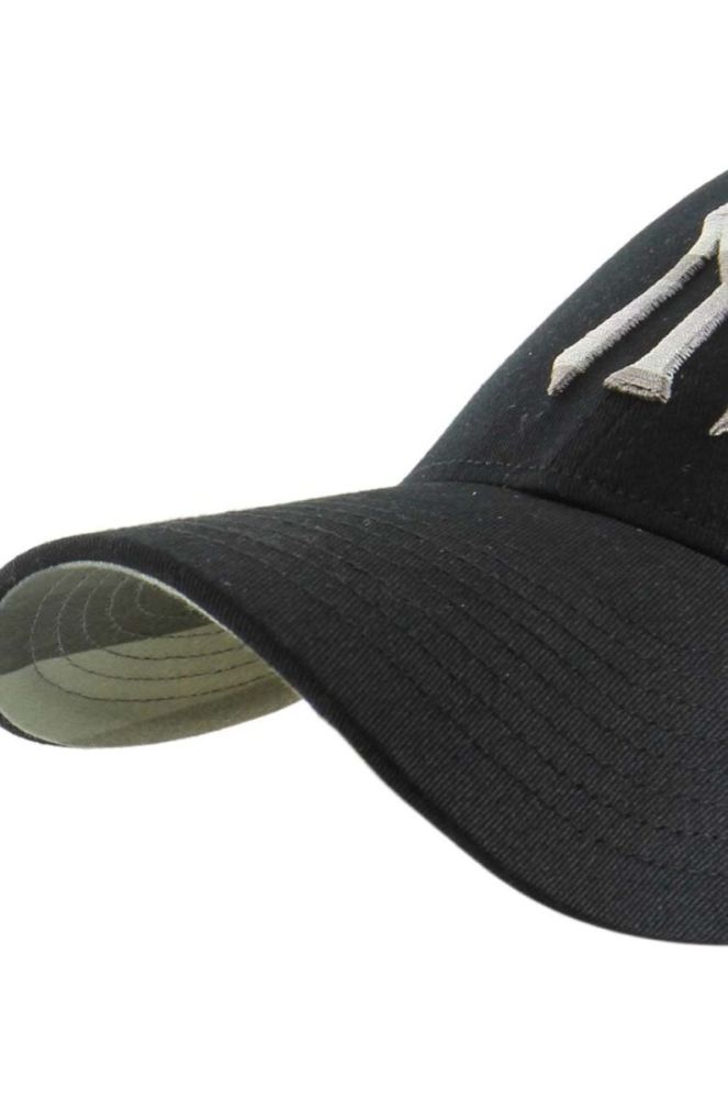 Бавовняна бейсболка 47brand MLB New York Yankees колір чорний з аплікацією (3278182) фото 2
