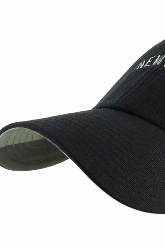 Бавовняна бейсболка 47brand MLB New York Yankees колір чорний з аплікацією (3278183) фото 2