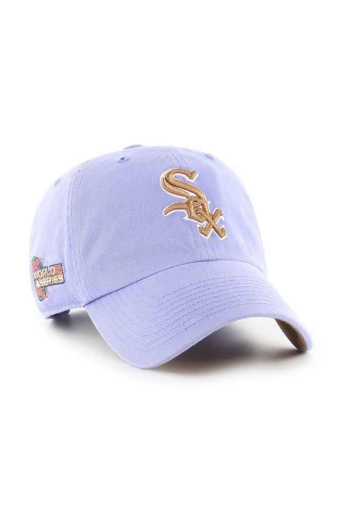 Кепка 47brand MLB Chicago White Sox колір фіолетовий з аплікацією фото 2