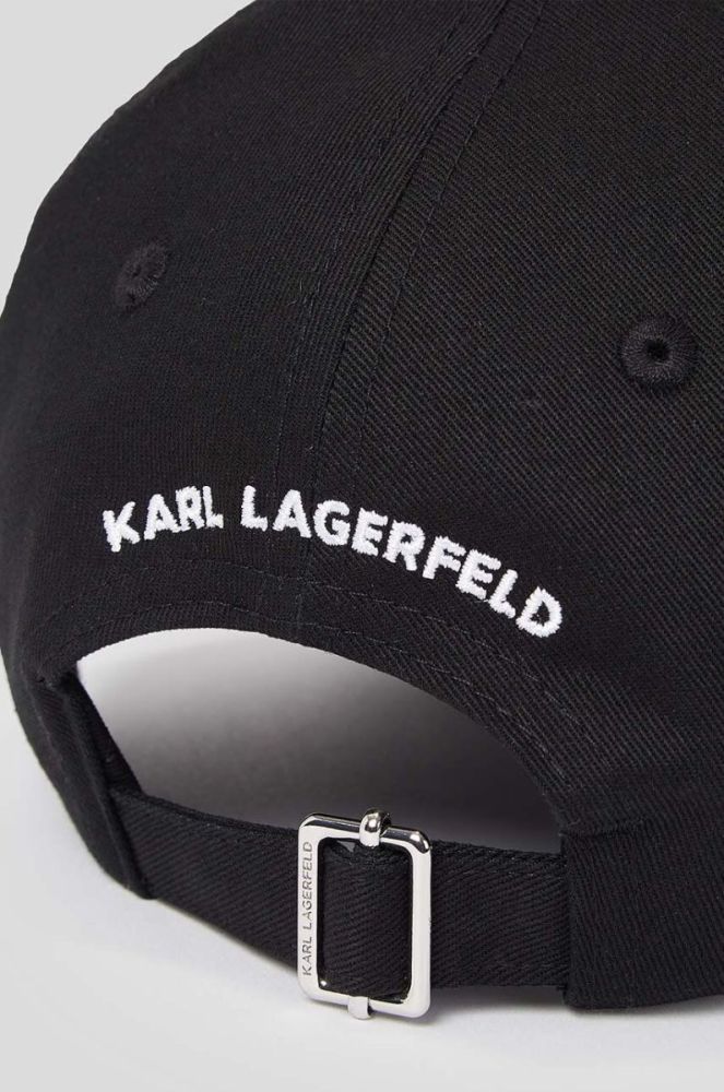 Кепка Karl Lagerfeld колір білий з аплікацією (3348264) фото 3