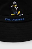 Бавовняний капелюх Karl Lagerfeld x Disney колір чорний з бавовни