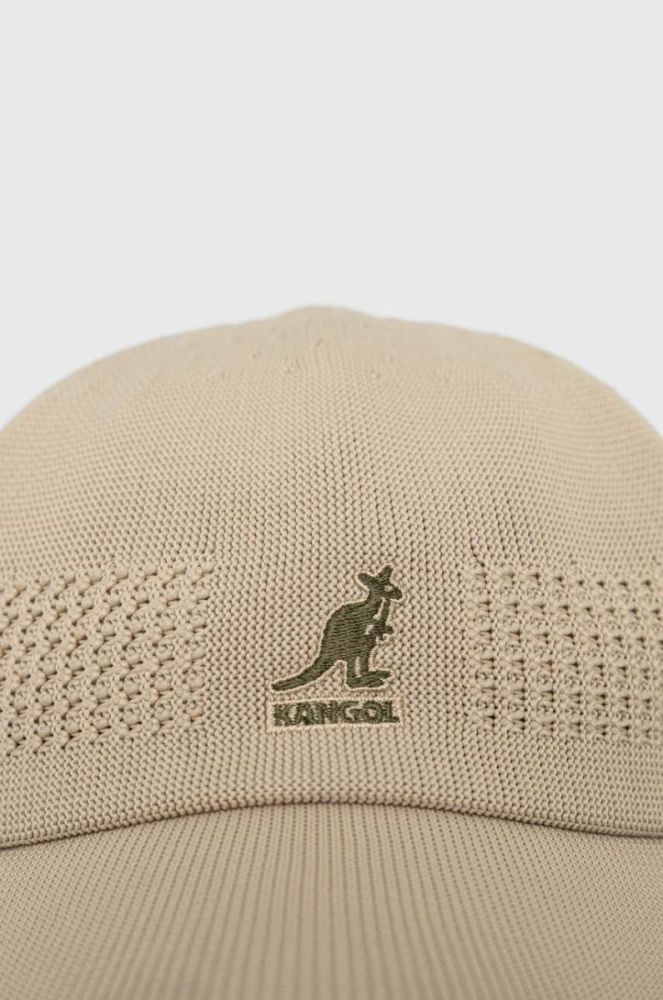 Кепка Kangol колір бежевий фото 3