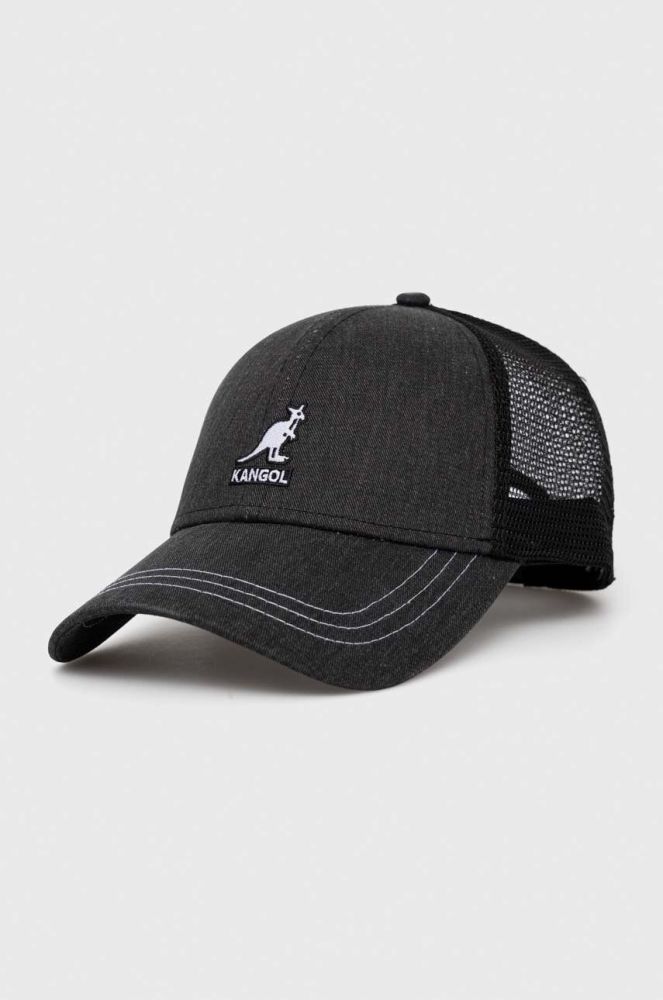 Кепка Kangol колір чорний однотонна (3076455)