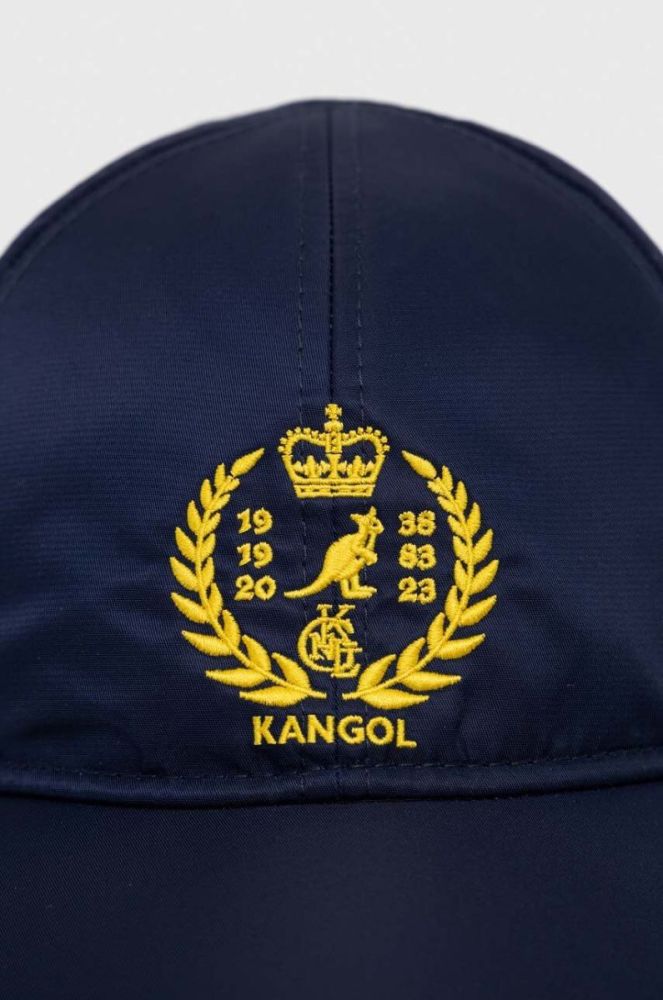 Кепка Kangol колір синій з аплікацією фото 3