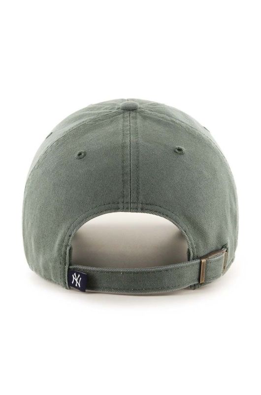Бавовняна бейсболка 47brand MLB New York Yankees колір зелений з аплікацією (3273467) фото 2