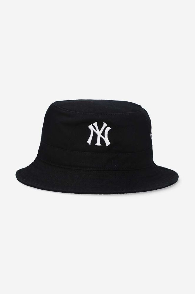 Бавовняний капелюх 47brand New York Yankees колір чорний з бавовни