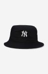 Бавовняний капелюх 47brand New York Yankees колір чорний з бавовни Бавовняний капелюх 47brand New York Yankees колір чорний з бавовни