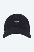 Бавовняна бейсболка Wood Wood Low Profile колір синій однотонна 12110804.7083-OFFWHITE