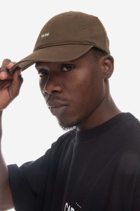 Бавовняна бейсболка Wood Wood Low Profile колір чорний однотонна 12110804.7083-OFFWHITE (3581366)