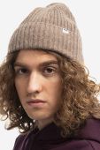 Вовняна шапка Wood Wood Luca колір коричневий вовна 12230812.9052-LIGHTGREY