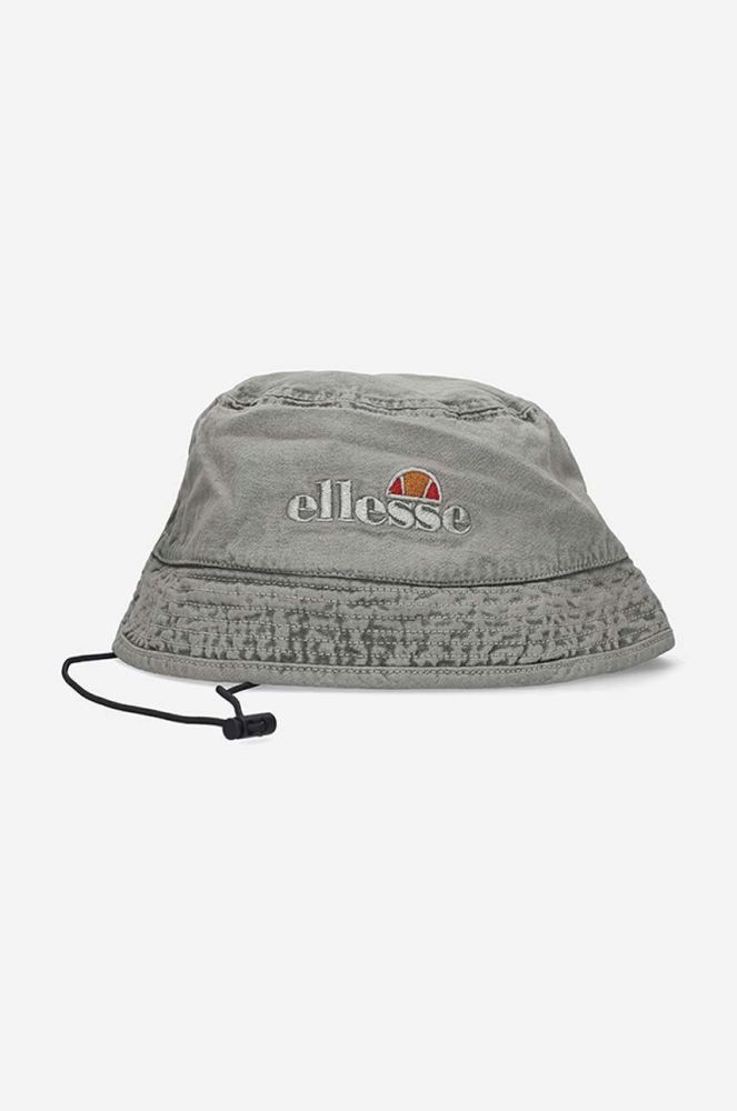 Бавовняний капелюх Ellesse Frallla Bucket колір сірий з бавовни SANA2522-black