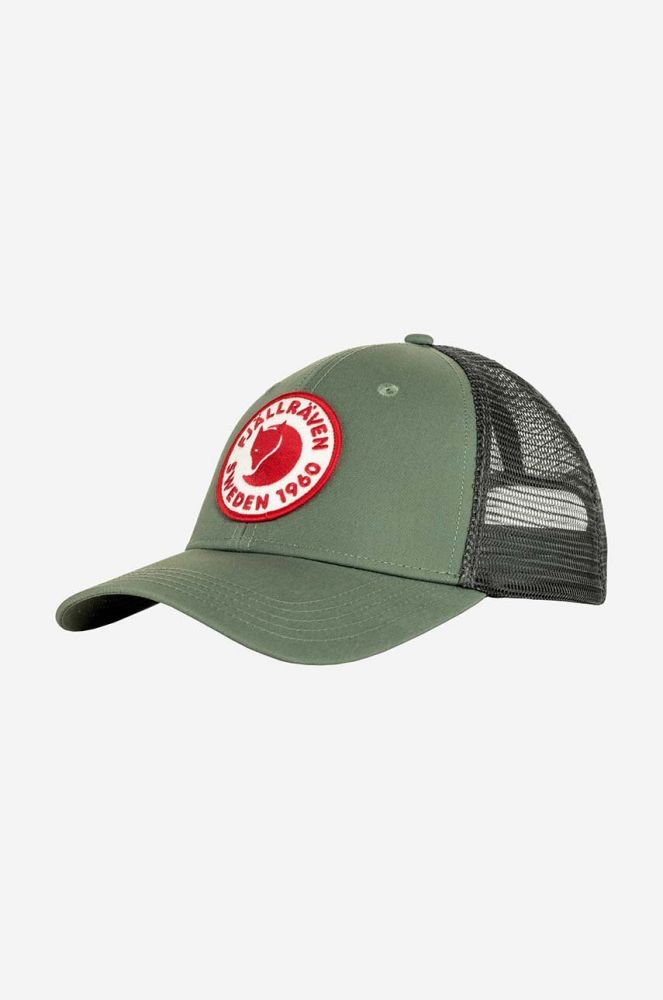 Кепка Fjallraven 1960 Logo Langtradarkeps колір зелений з аплікацією F78138.614-614