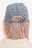 Бавовняна бейсболка Guess Washed Denim Dad однотонна M3GZ17.D50J0-F7XQ колір блакитний
