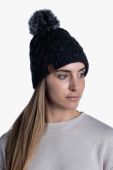 Шапка Buff Caryn колір чорний з товстого трикотажу