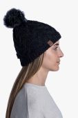 Шапка Buff Caryn колір чорний з товстого трикотажу