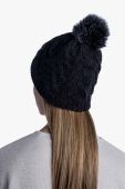 Шапка Buff Caryn колір чорний з товстого трикотажу