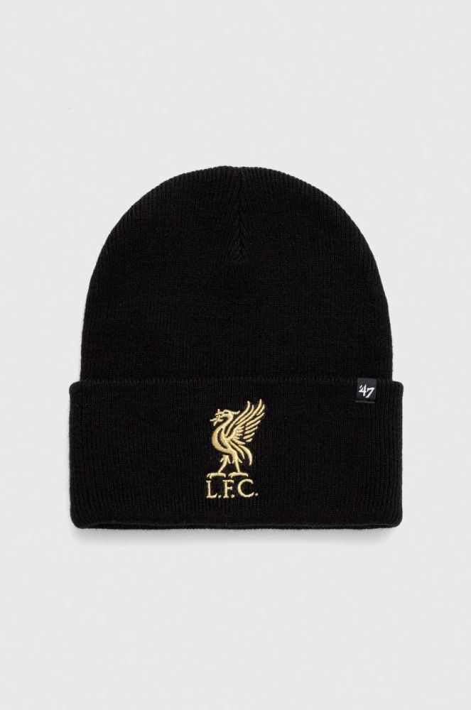 Шапка 47brand EPL Liverpool FC колір чорний (3639996)