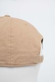 Бавовняна бейсболка 47brand MLB New York Yankees колір бежевий з аплікацією (3599714)