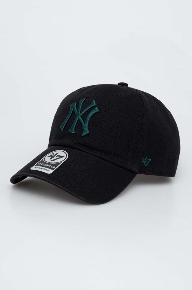 Кепка 47brand MLB New York Yankees колір чорний з аплікацією (3599311)