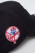 Бавовняна бейсболка 47brand MLB New York Yankees колір синій з аплікацією (3599493)