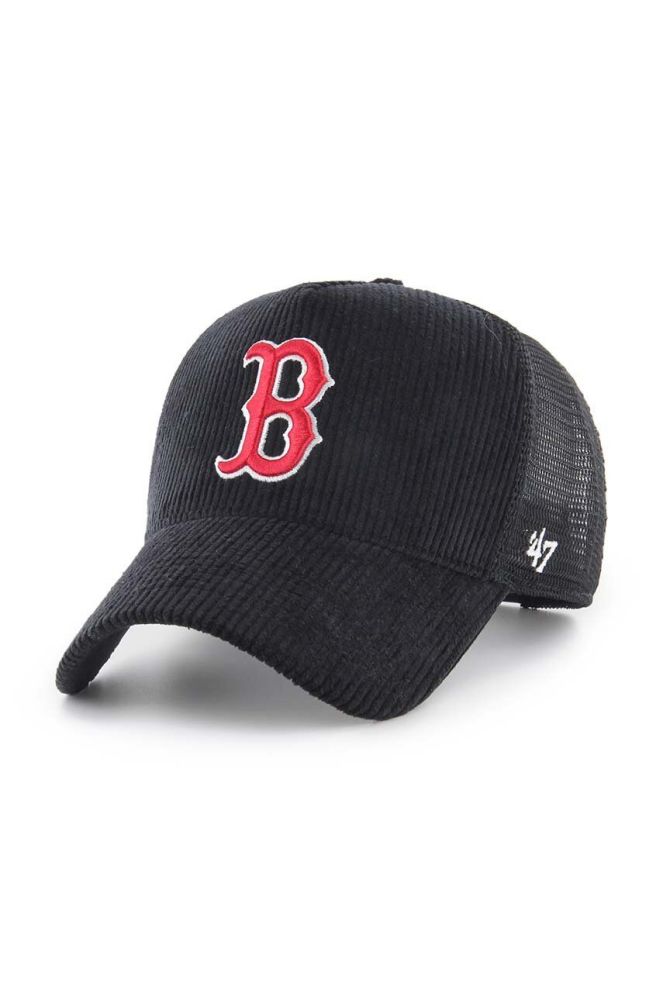 Кепка 47brand MLB Boston Red Sox колір чорний з аплікацією