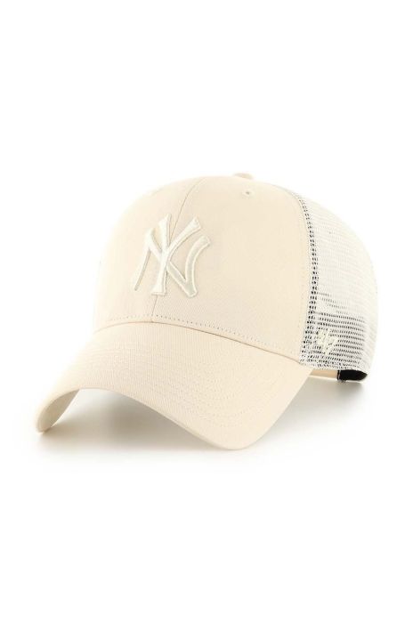 Кепка 47brand MLB New York Yankees колір бежевий з аплікацією (3452753)