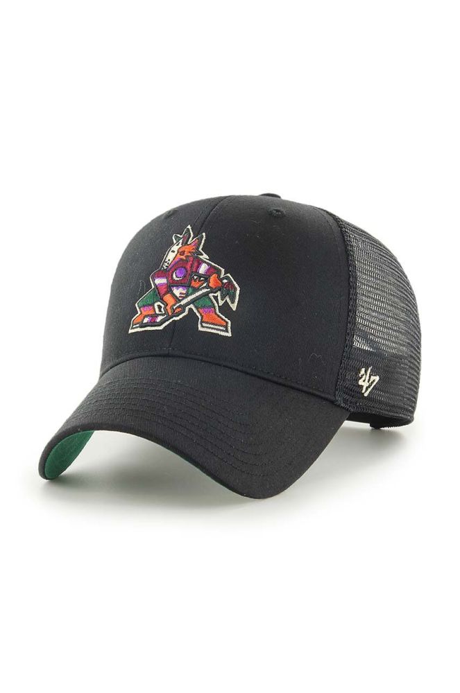 Кепка 47brand NHL Arizona Coyotes колір чорний з аплікацією