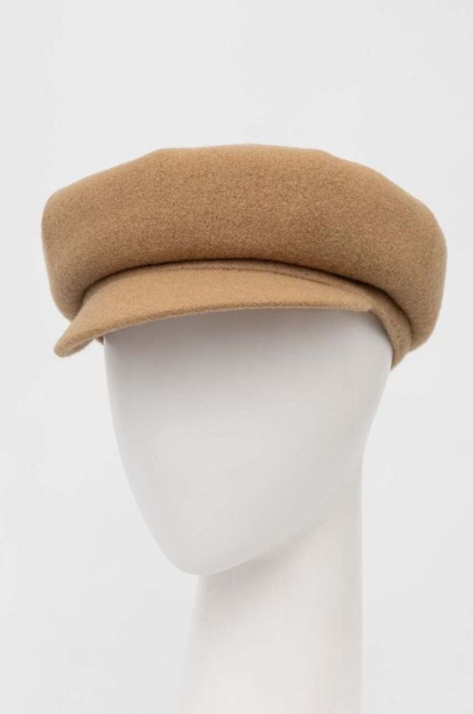 Вовняний кашкет Kangol колір бежевий вовна фото 2