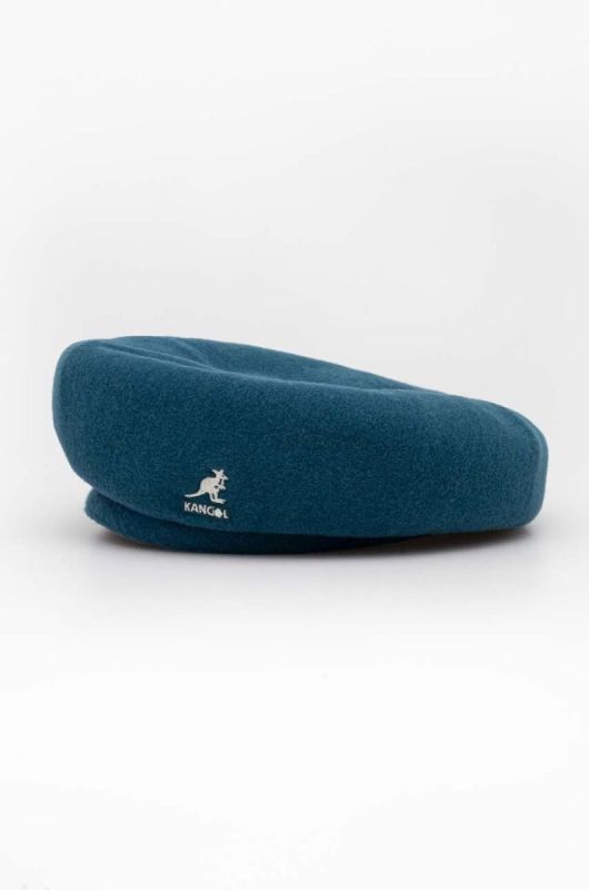 Вовняний берет Kangol колір зелений вовна