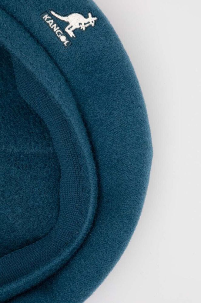 Вовняний берет Kangol колір зелений вовна фото 4