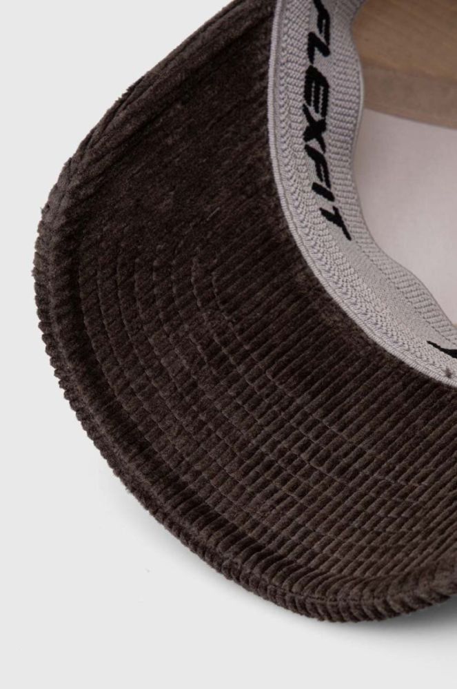Вельветова кепка Kangol колір бежевий візерунок фото 4