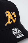 Кепка 47brand B.MVP18WBV.BKG OAKLAND ATHLETICS BLACK колір чорний з аплікацією