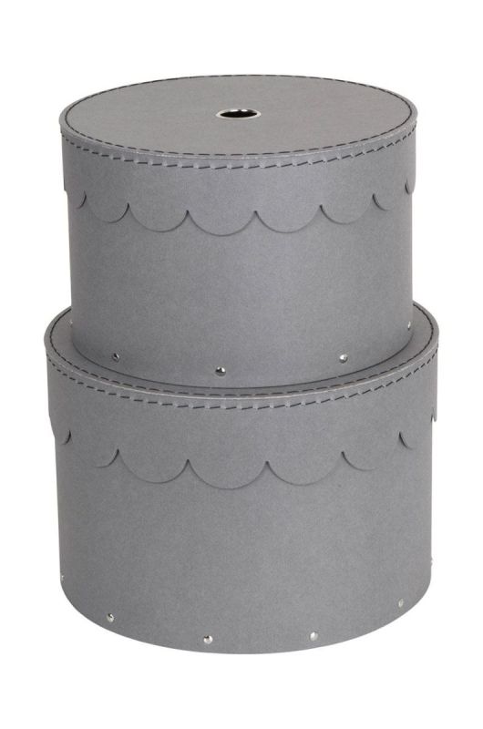 Bigso Box of Sweden набір ящиків для зберігання Wilma (2-pack) колір сірий