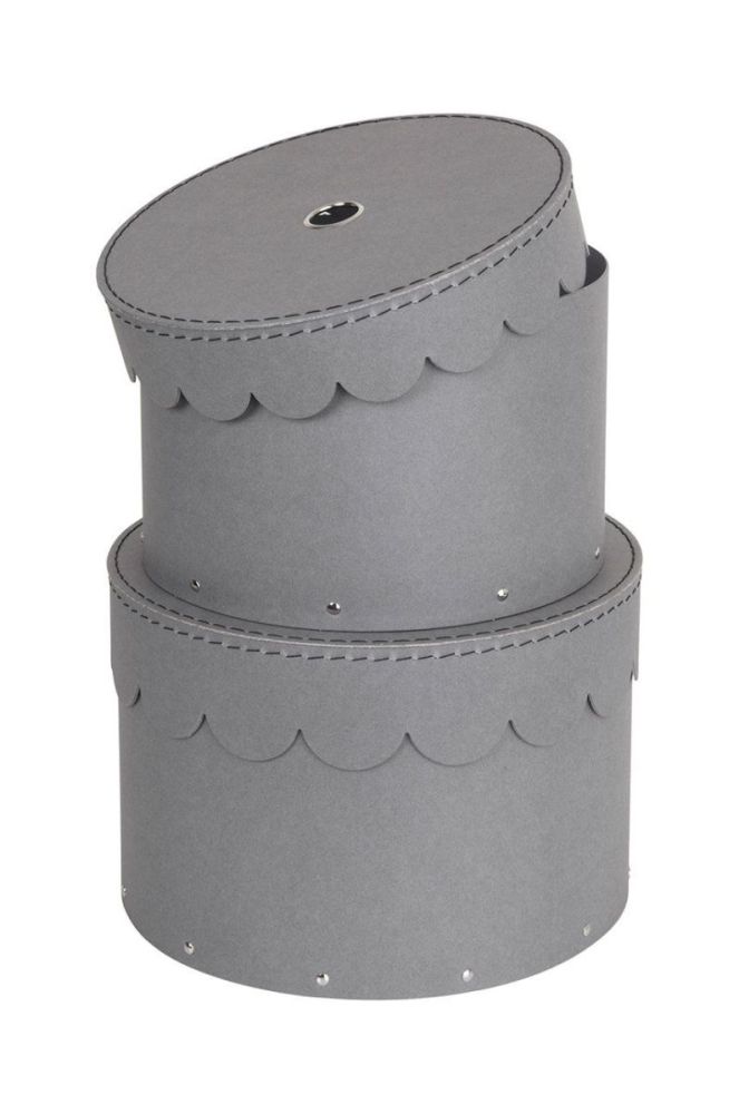 Bigso Box of Sweden набір ящиків для зберігання Wilma (2-pack) колір сірий фото 2