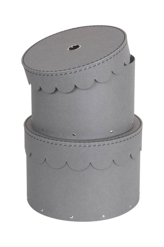 Bigso Box of Sweden набір ящиків для зберігання Wilma (2-pack) колір сірий фото 2