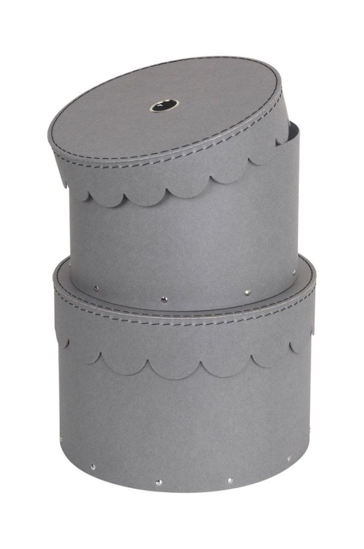 Bigso Box of Sweden набір ящиків для зберігання Wilma (2-pack) колір сірий