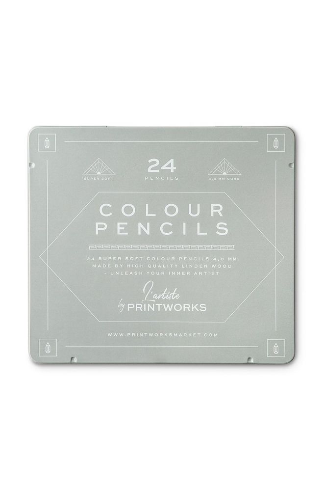 Printworks Комплект олівців у футлярі (24-pack) колір барвистий