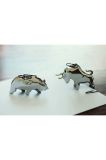 Підставка для скріпок Philippi Bull & Bear 2-pack колір барвистий