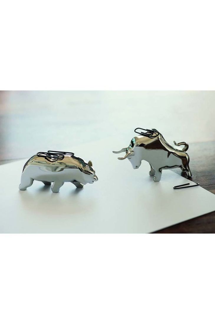 Підставка для скріпок Philippi Bull & Bear 2-pack колір барвистий