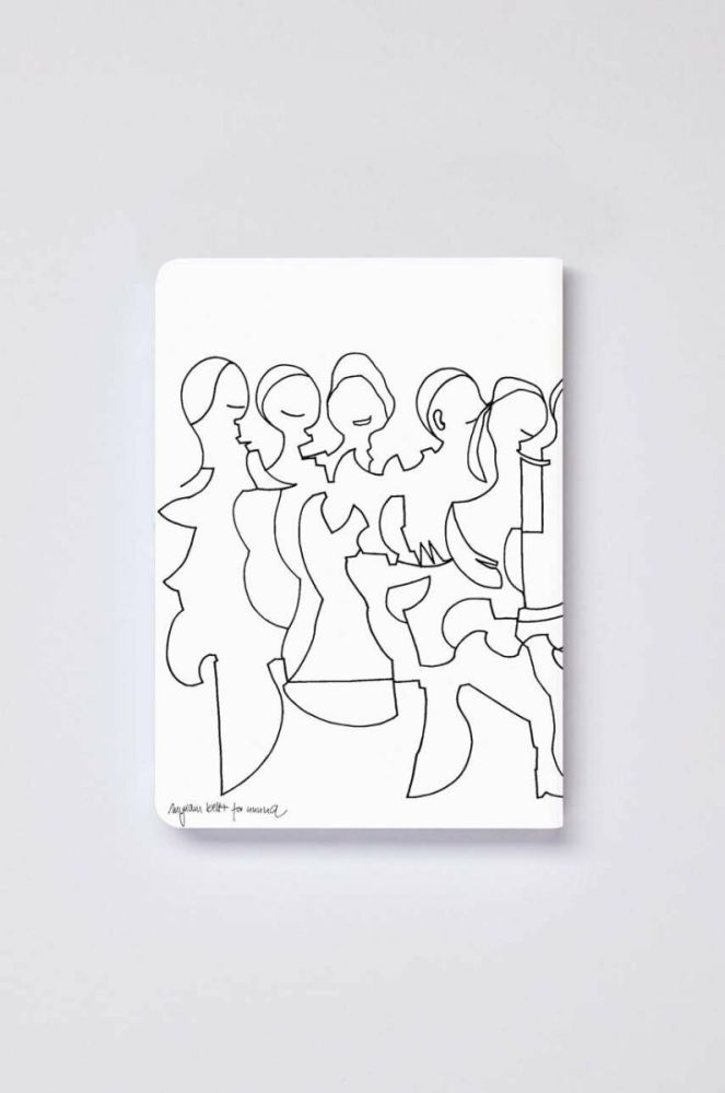 Блокнот Nuuna Friends by Myriam Beltz S колір білий фото 2