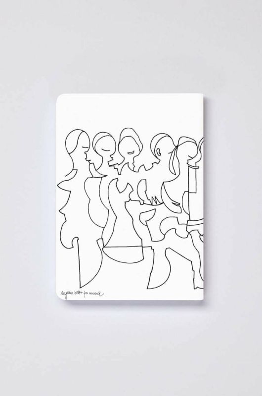 Блокнот Nuuna Friends by Myriam Beltz S колір білий фото 2