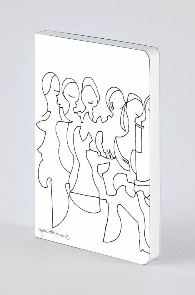 Блокнот Nuuna Friends by Myriam Beltz S колір білий фото 3