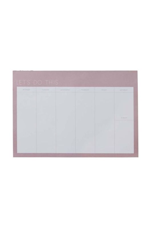 Планер-тижневик Design Letters Weekly Planner колір рожевий