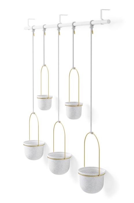 Umbra Набір настінних горщиків (5-pack) колір білий (2335892) Umbra Набір настінних горщиків (5-pack) колір білий (2335892)