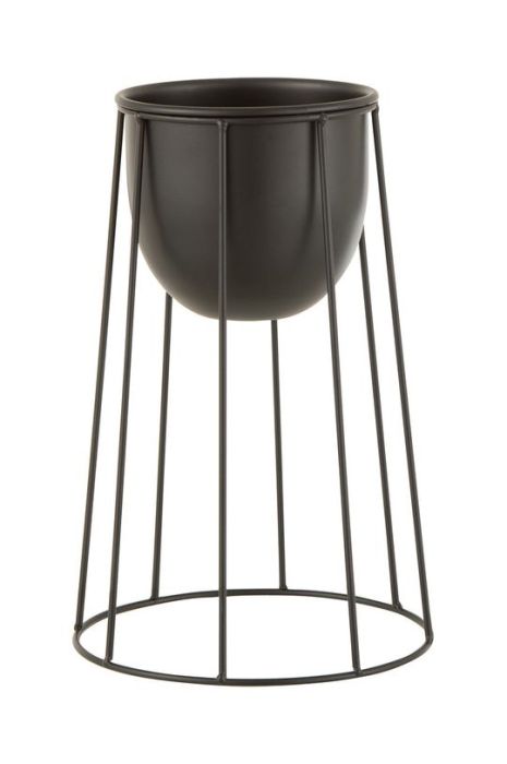 J-Line Горщик колір чорний (3350682) J-Line Горщик колір чорний (3350682)